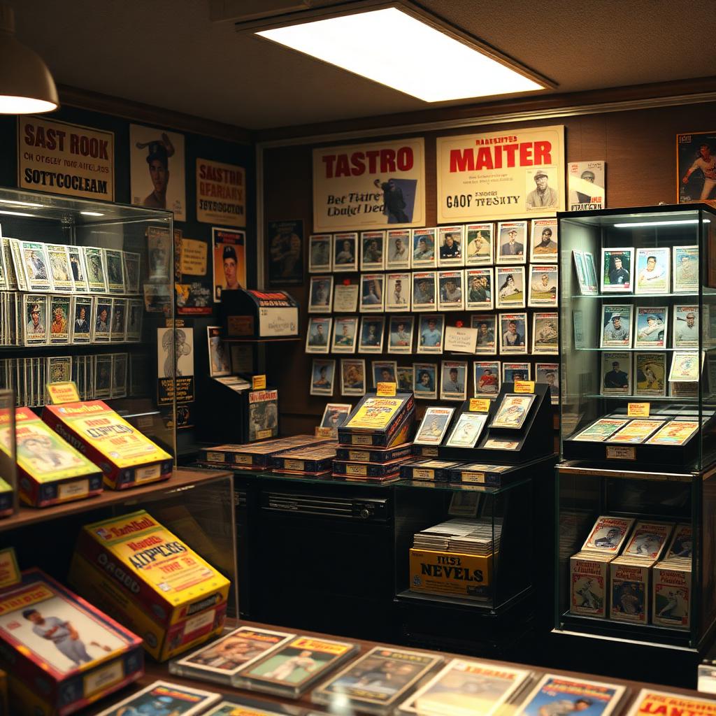 Dealer setting up a booth with display cases and inventory boxes